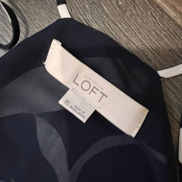 LOFT racer back tank navy/white XS - Picture 4 of 4